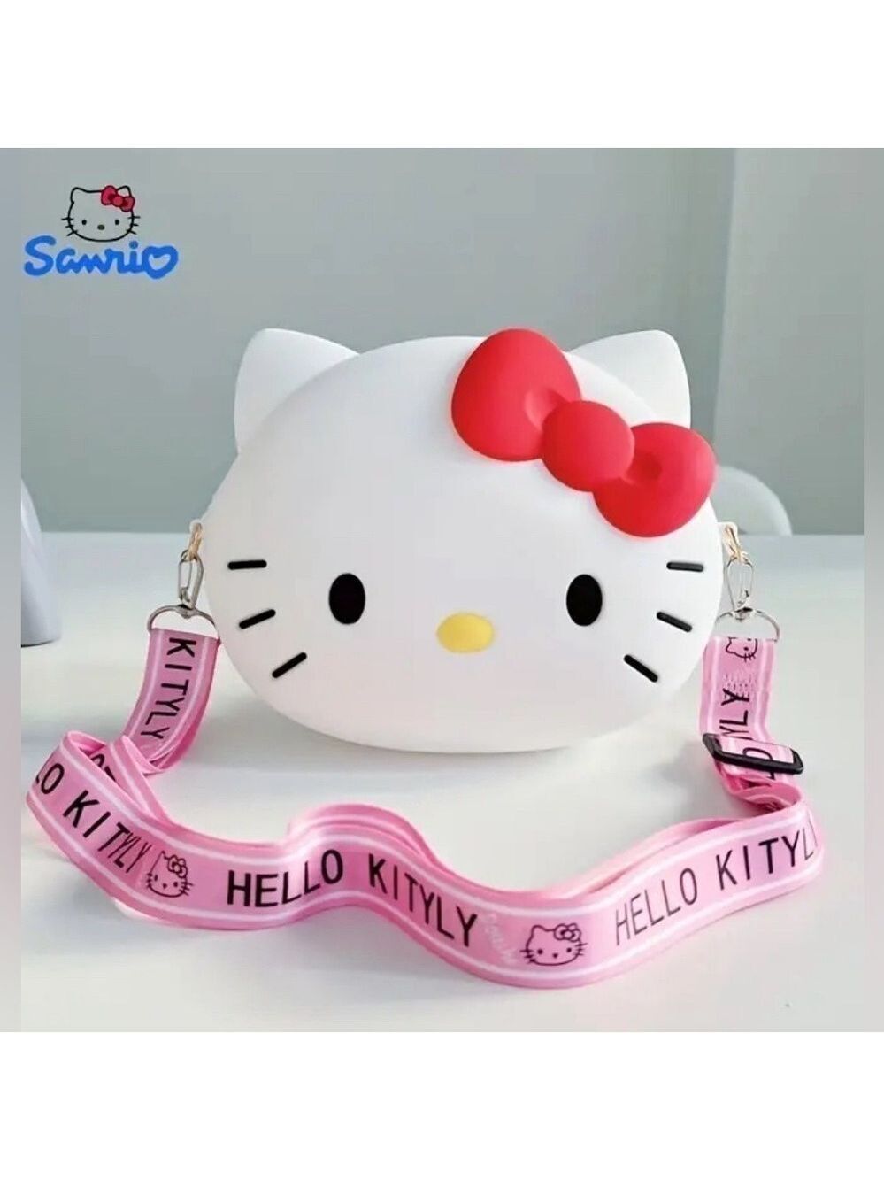 Hello Kitty Silicone Crossbody Purse NIP